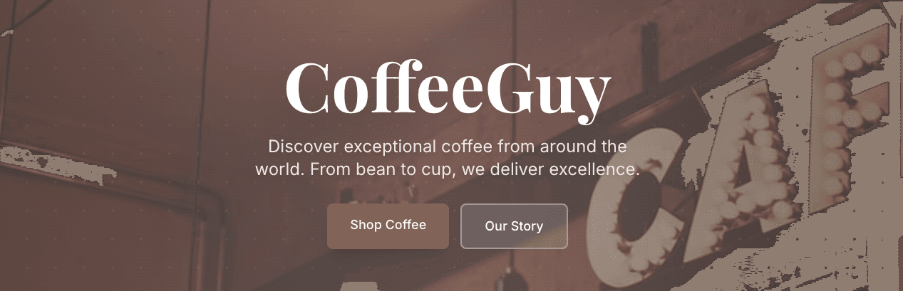 CoffeeGuy Store background